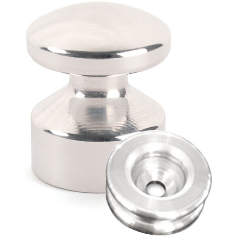 Kit de Fixation : Rondelle multi-matériaux Alu + Petite Patère convexe Alu - L'Attachante (1/5)
