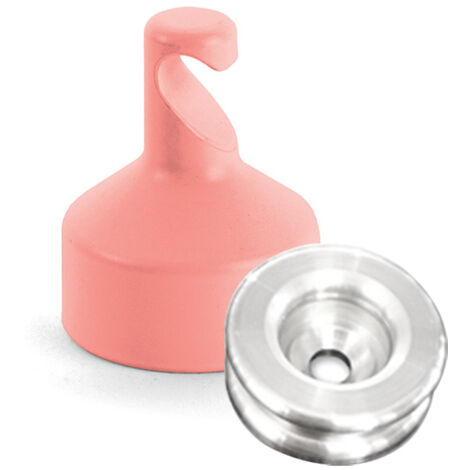 Kit de Fixation : Rondelle multi-matériaux Alu + Suspension crochet Flamant rose - L'Attachante (1/5)