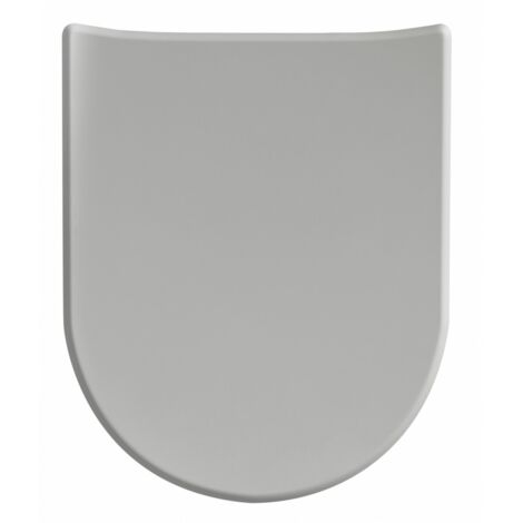 Abattant WC Wood Slim Gris perle, descente assistée et déclipsable - Olfa (1/5)