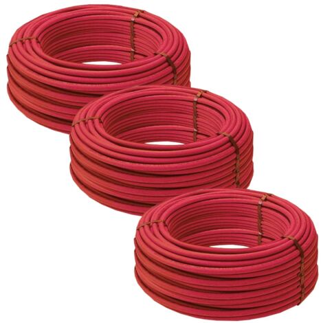 Lot de 3 couronnes de 240 mètres de Tube PER BAO nu Ø16 Rouge - Barbi Blansol