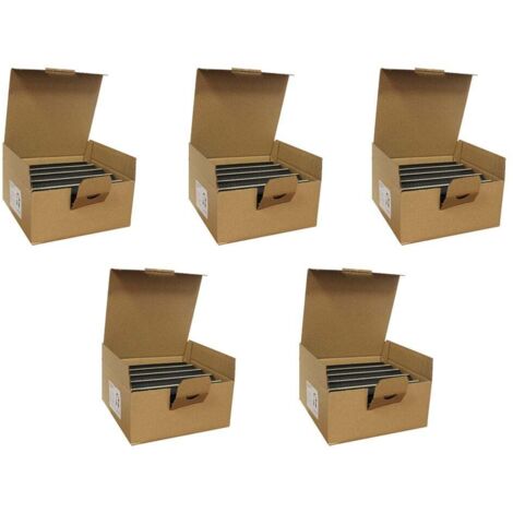 5 boîtes de 300 agrafes standard black - Hauteur 60 mm - Fixation Tube Ø 16 / 20 mm - Arcanaute