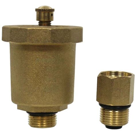 Purgeur automatique d’air + clapet d’isolement mâle 3/8" (12/17) - Arcanaute