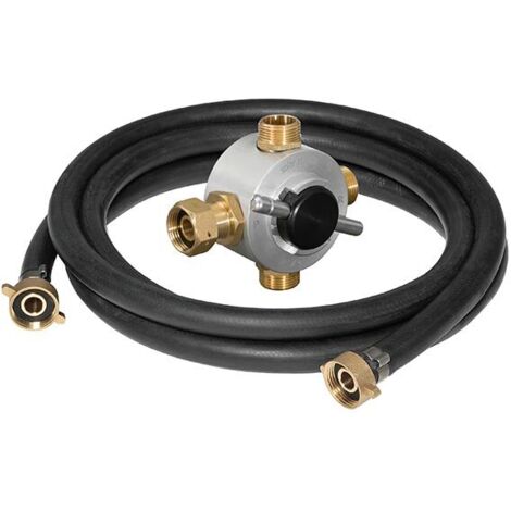 Vanne d'inversion de flux + flexible armé EPDM T100 1/2'' (15/21) - Rems (1/2)