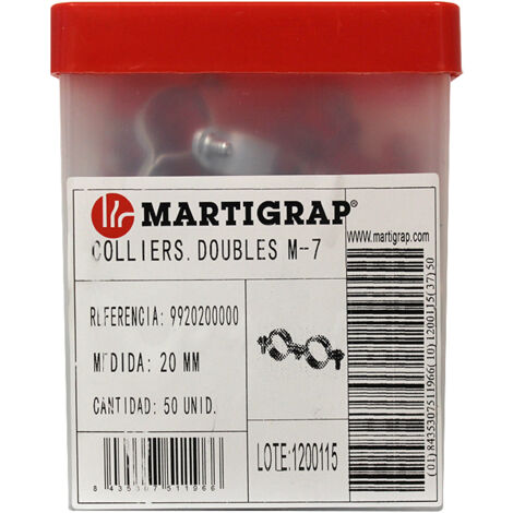 50 colliers double M7x150 - Tube Ø20 - Arcanaute (1/5)