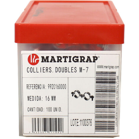 100 colliers double M7x150 - Tube Ø16 - Arcanaute (1/4)