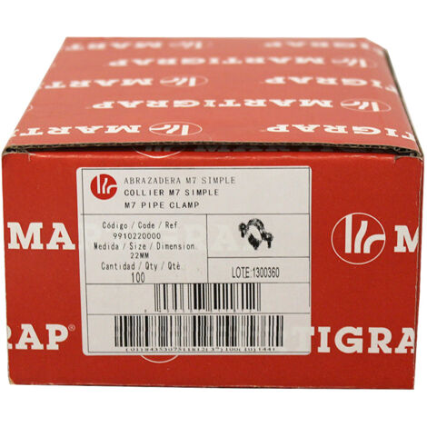 100 colliers simple M7 x 150 - Tube Ø22 - Arcanaute (1/4)