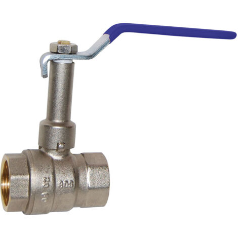 Vanne à sphère B+ ACS à prolongateur fixe poignée plate bleue Femelle Femelle 1"1/2 (40/49) - Sferaco