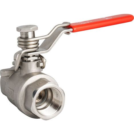 Vanne à sphère en inox - passage intégral - système homme mort - femelle femelle 1/2" (15/21) - Sferaco