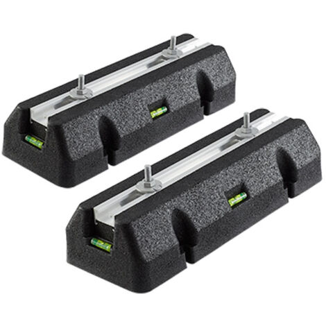 Lots de 2 supports de sol anti-vibrations RUBBER - 600 x 163 x 98 mm - Arcanaute