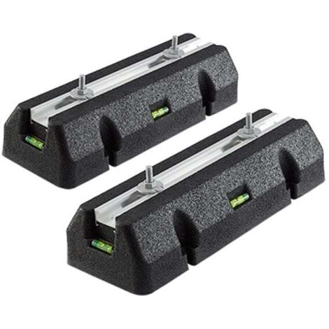 Lot de 2 supports de sol anti-vibrations RUBBER - 250 x 163 x 98 mm - Arcanaute
