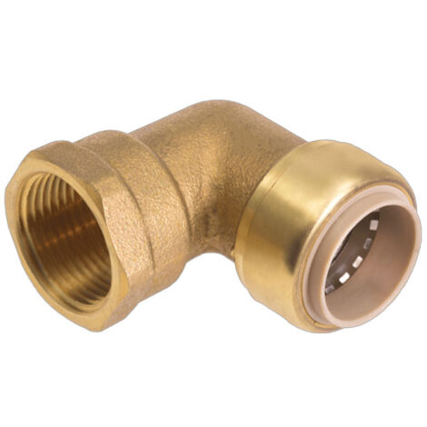 Coude B Push égal 90° à clipser Ø18 - Femelle à visser 3/4" (20/27) - IBP Bänninger (1/4)