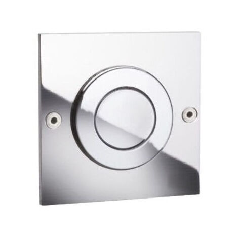 Plaque de commande MONO TREND pneumatique simple débit - inox chromé - Regiplast (1/2)