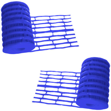 Lot de 2 Grillages avertisseur NF bleu eau potable 25 m x 30 cm (1/3)