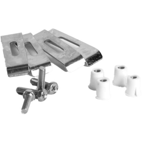 Set de 4 pattes de fixation pour évier sous plan – Compatible éviers Franke – Installation facile et rapide – Pour cuves sous plan