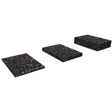 24 cales de réhausse caoutchouc FTA-UP 70 x 70 x 10 mm, protection idéale des lambourdes contre l'humidité - Fischer