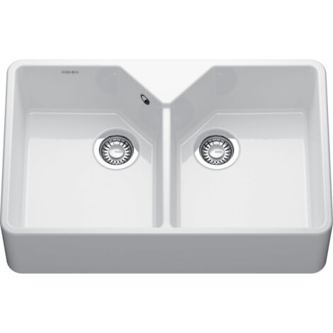 Franke – Évier de cuisine en céramique Belfast 793 x 489 mm – sous-meuble 80 cm – vidage manuel – bonde manuelle Ø90 mm – garantie 15 ans