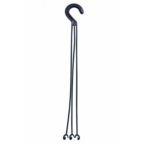 Crochet pour suspension LOTUS Gris anthracite, 52 x 7x 1 cm - EDA