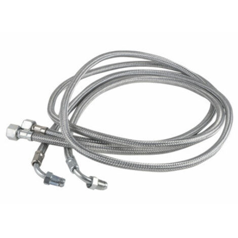 Diff – Flexible chauffage central 1,60m – Raccord tournant femelle 3/8' x 1/4 – Écrou mâle pour chaudières De Dietrich et Chappée (1/2)