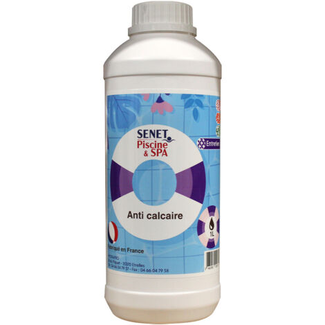 Anti-Calcaire pour piscine et SPA - Bidon de 1L - SENET