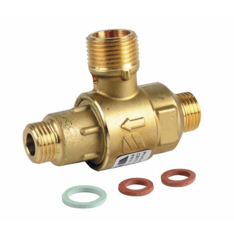 Diff – Disconnecteur pour chauffage central 1/4'' – Raccord ¼'' gaz et 3/8'' gaz – Diamètre intérieur 7mm et 12mm – Filetage plomberie