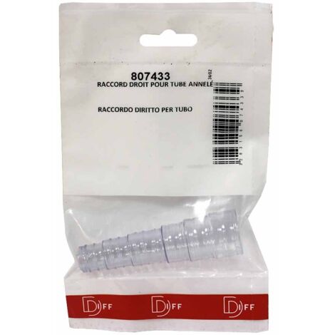 Raccord droit pour tube annelé Ø16-18 mm (1/3)