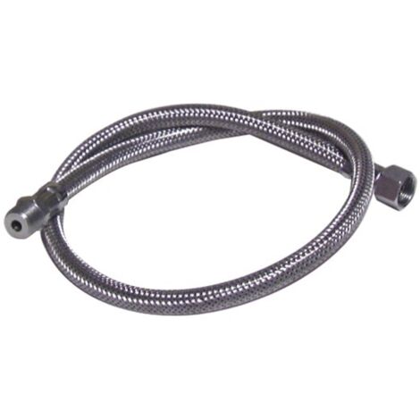 Flexible fioul mâle 3/8' x femelle 3/8' droit – Longueur 750 mm – Diamètre 8 mm – Raccord tournant femelle avec cône sphérique (1/2)