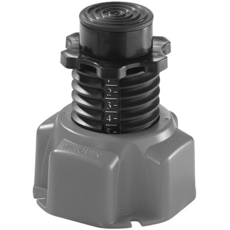 Wirquin Pro – Pied de receveur de douche réglable Niv'eau – Ajustement 88 à 172 mm – Vissage manuel et mécanique – Résistance 450 kg/pied