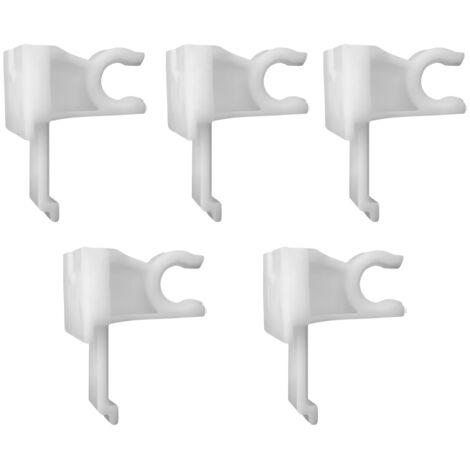 Regiplast – Lot de 5 clips support pour robinet flotteur – Matériau POM – Installation facile – Dimensions 50x35x60mm