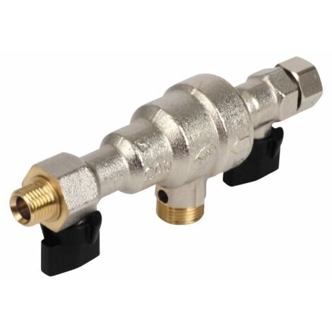 Diff – Disconnecteur pour chauffage central – 2 vannes d'arrêt – Filetage plomberie – Compatible avec Frisquet F3AA40521