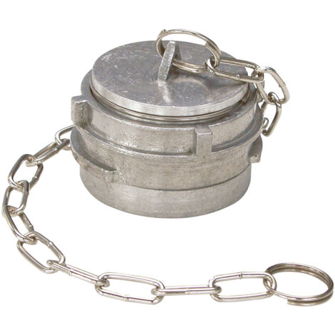 Raccord symétrique aluminium bouchon à verrou avec chaînette, DN100 - SFERACO