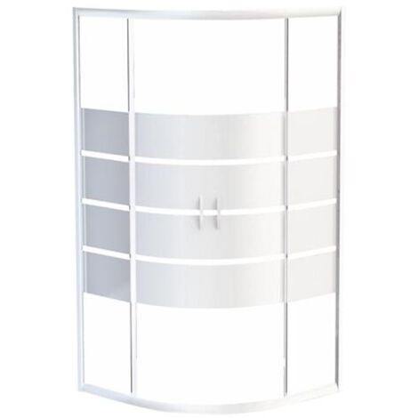Paroi accès d'angle quart de cercle ERIS 2, L 90 x H 190cm - ONDEE By Ayor