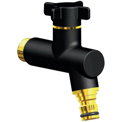Robinet de jardin antigel OSLO vertical Mâle 1/2'' (15/21) - Noir - ANQUIER
