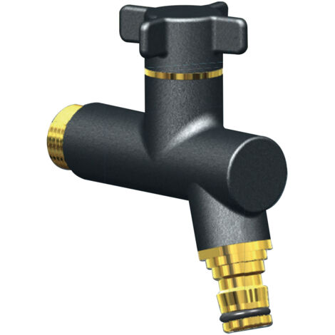 Robinet de jardin antigel OSLO vertical Mâle 1/2'' (15/21) - Manganèse - ANQUIER