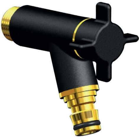 Robinet de jardin antigel OSLO horizontal Mâle 1/2'' (15/21) - Noir - ANQUIER