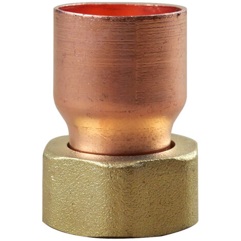 Douille droite écrou prisonnier 359 GCL Femelle 1/2"(15/21) - Tube Cuivre Ø18