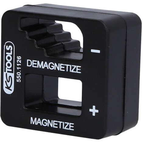 Ks Tools – Aimanteur désaimanteur pour outils en acier – Coque plastique – 70g – Longueur 50mm – Précision d'aimantation par friction