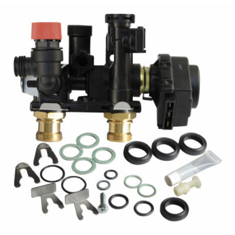 Diff – Vanne 3 voies avec servomoteur pour chauffage central – Tension 230V – Compatible chaudières Saunier Duval