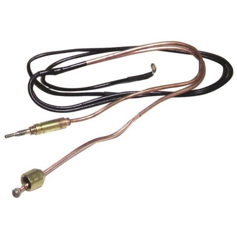 Diff – Thermocouple à dérivation 8mm x 850mm – Raccord bloc gaz F10 – Dérivation avec cosse œil 4mm – Pour chaudières ELM Leblanc