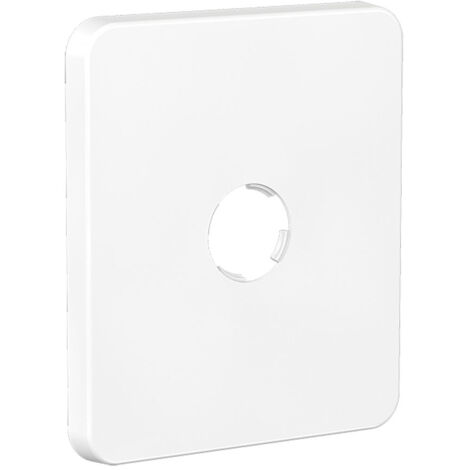 Watts – Cache de finition mono ABS blanc – Fixation clip – Compatible mâle 3/8' ou 1/2' – Pour murs non carrelés