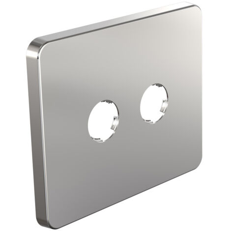 Watts – Cache de finition ABS chromé 50mm – Compatible mâle 3/8' (12/17) ou 1/2' (15/21) – Montage rapide pour murs non carrelés