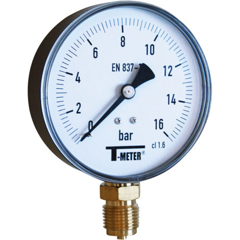 Manomètre ABS à cadran sec RADIAL Mâle 1/2" (15/21) - Ø100 - 0 à 40 bar - Sferaco (1/2)