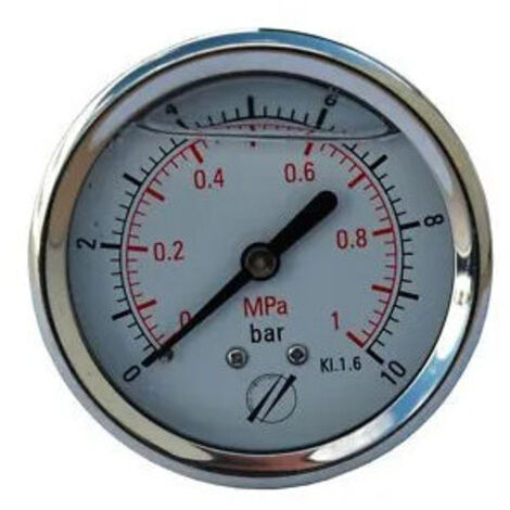 Manomètre Axial glycérine diamètre 63, 0 à 10 bar (1/2)
