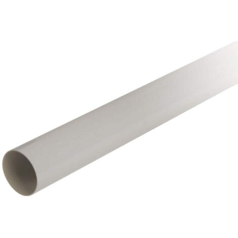 Tube de descente PVC pour gouttière 25 - Ø80 mm 4ml - Sable - Nicoll (1/3)