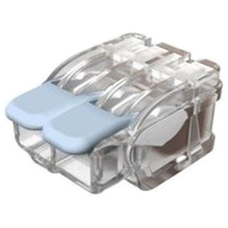 Boîte de 50 bornes 2P pour fils souples et rigides 0,2 à 6 mm² - Eur'Ohm (1/2)