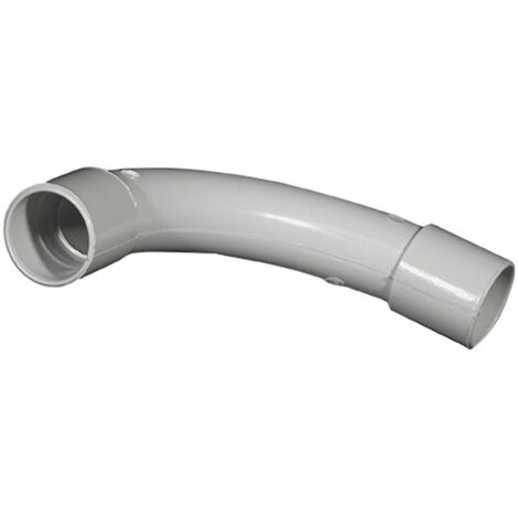 Eur Ohm – Boîte de 5 coudes grand rayon IRL Ø25mm gris – Coude 90° pour câbles – Résistance à la compression 750N – Température max +80°C