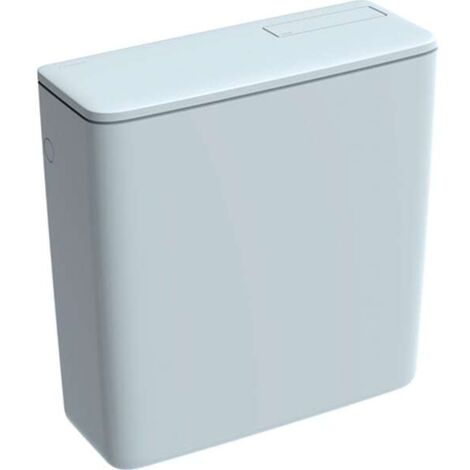 Geberit – Réservoir de chasse d'eau blanc apparent alimentation basse – Isolation anti-condensation – Mécanisme silencieux – 6-9L