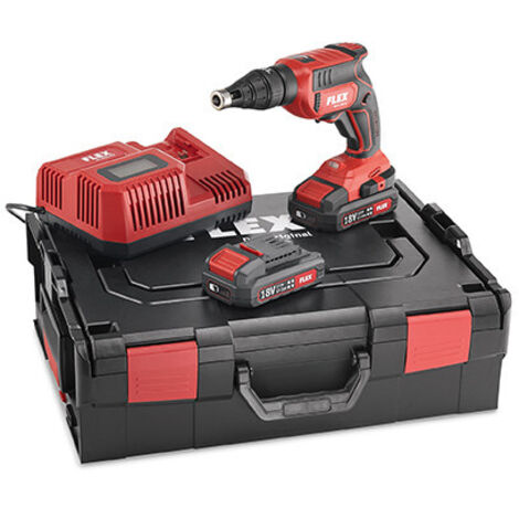 Flex – Visseuse à plaque de plâtre 18V avec 2 batteries 2.5Ah – Moteur sans balais – Couple 28Nm – 467146