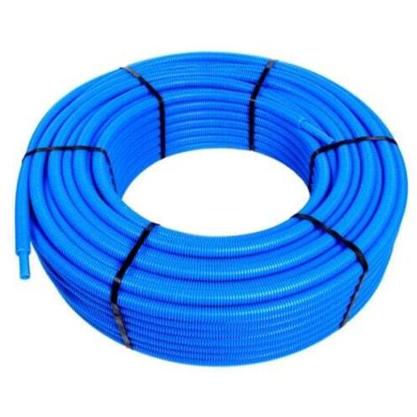 Blansol – Tube PER pré-gainé bleu Ø16 x 1,5 mm – Longueur 50 mètres – Résistance accrue pour plomberie et chauffage
