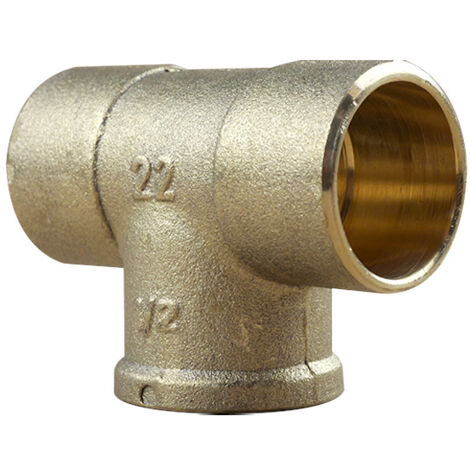 Té Femelle 130 GCU 1/2" (15/21) - pour Tube Cuivre Ø22 - Arcanaute (1/3)