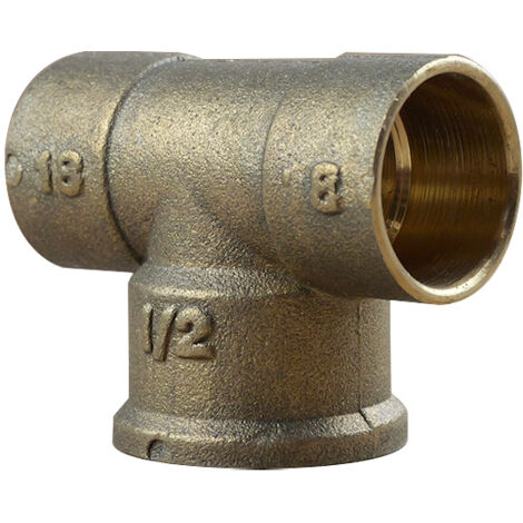 Té Femelle 130 GCU 1/2" (15/21) - pour Tube Cuivre Ø18 - Arcanaute (1/3)